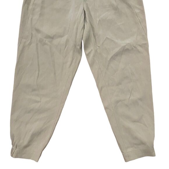 Babaton Small Dexter Pant Tan Tuxedo Pull On Crepe Ankle Cropped - Picture 7 of 10